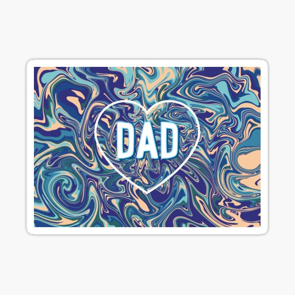 Item preview, Dad On Blue Marbled Background designed and sold by Adam Regester.