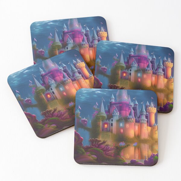 Item preview, Magical Fantasy Castle Under the Sea designed and sold by Caregiverology.