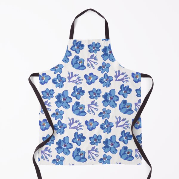 Item preview, Floral blue pattern designed and sold by stavina.