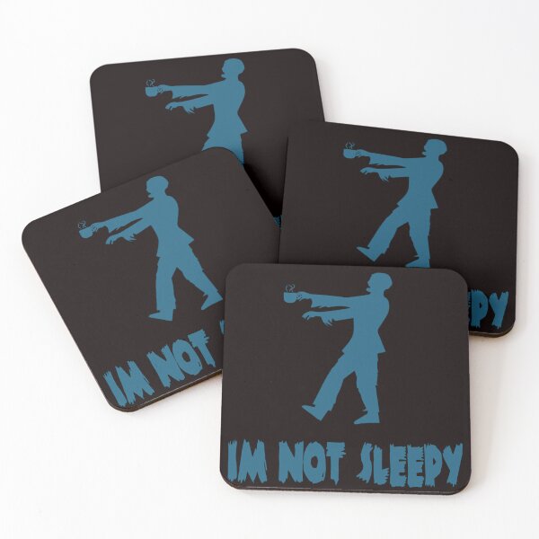 Item preview, Im not sleepy - not yet for bed time zombies funny designed and sold by latelierdechris.