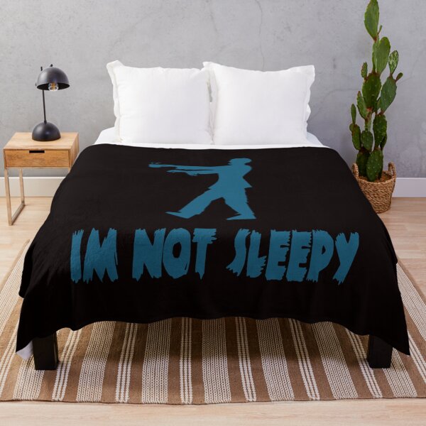 Item preview, Im not sleepy - not yet for bed time zombies funny designed and sold by latelierdechris.