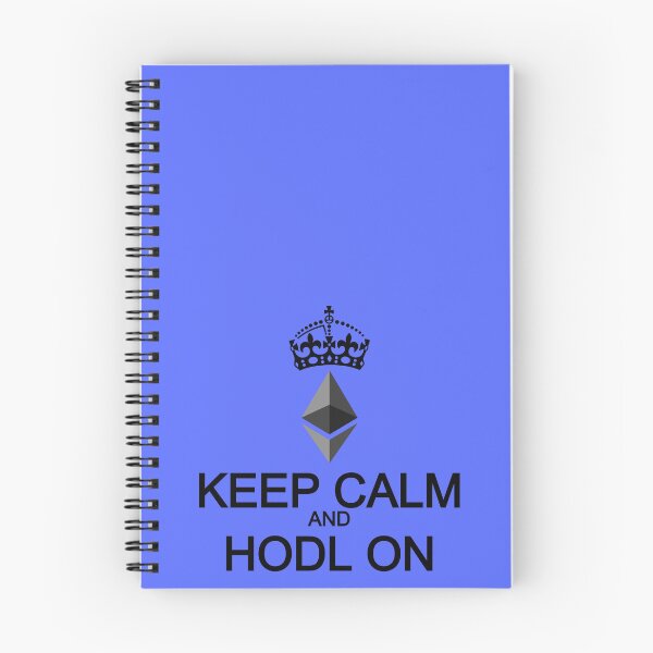 Item preview, Keep Calm and Hold On Ethereum ETH Black designed and sold by Mindi Maxine.