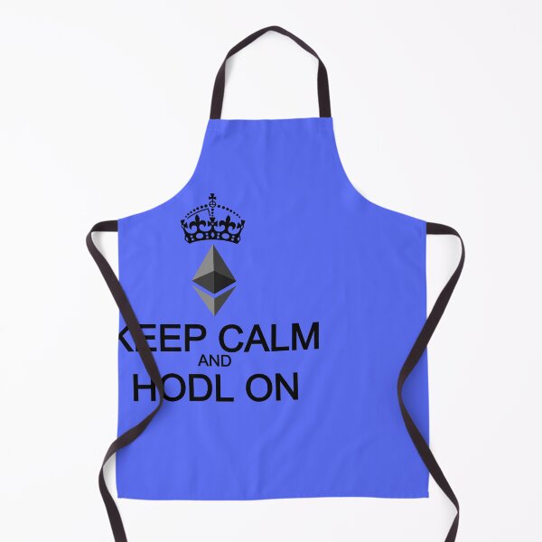 Item preview, Keep Calm and Hold On Ethereum ETH Black designed and sold by Mindi Maxine.