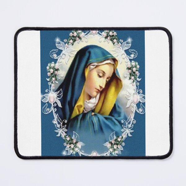 Item preview, Mother Mary Surrounded by Flowers Catholic Religion designed and sold by Rowena Jones.