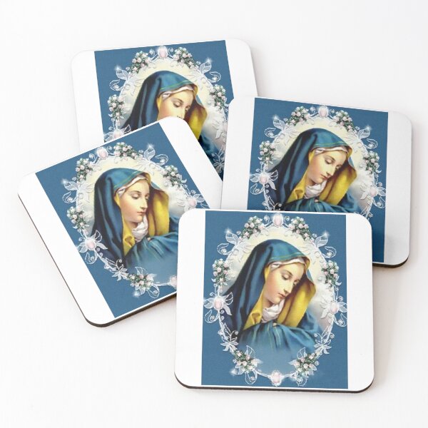 Item preview, Mother Mary Surrounded by Flowers Catholic Religion designed and sold by Rowena Jones.