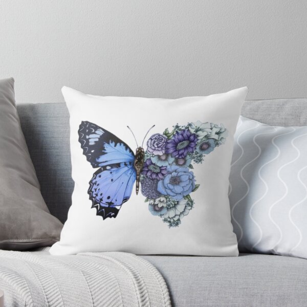 Item preview, Metamorphora | Blue And White Cherry Blossom Sakura Butterfly designed and sold by Stevenobinsun.