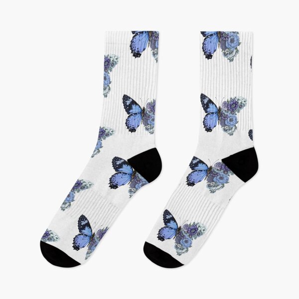 Item preview, Metamorphora | Blue And White Cherry Blossom Sakura Butterfly designed and sold by Stevenobinsun.