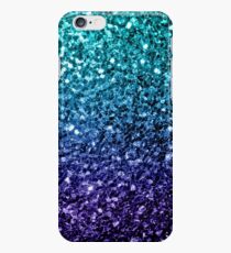 Beautiful Aqua blue Ombre glitter sparkles iPhone 6s Case