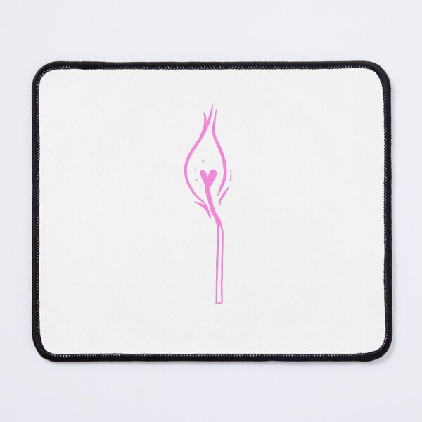 Item preview, Love match stick - pink heart on fire cute gift designed and sold by AnanasArt.