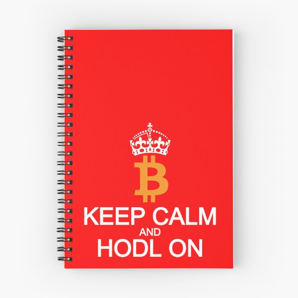 Item preview, Keep Calm and Hold On Bitcoin BTC White designed and sold by Mindi Maxine.
