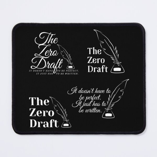 Item preview, The zero draft white text bundle designed and sold by CreativeStrand.