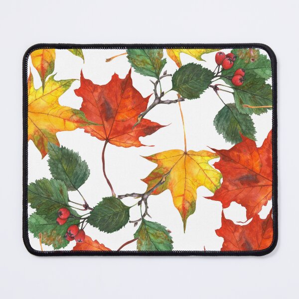 Item preview, Autumn maple leaves and hawthorn berries designed and sold by stasia-ch.