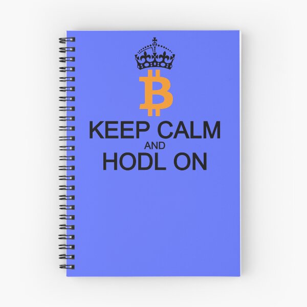 Item preview, Keep Calm and Hold On Bitcoin BTC Black designed and sold by Mindi Maxine.