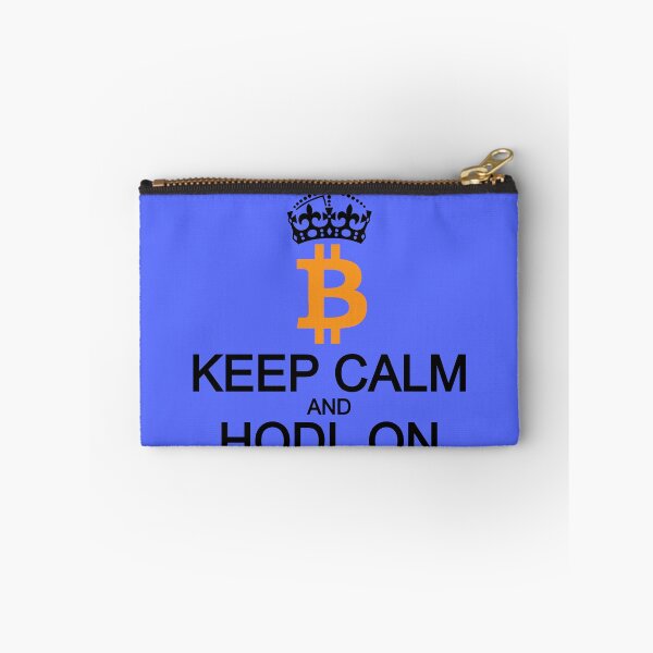 Item preview, Keep Calm and Hold On Bitcoin BTC Black designed and sold by Mindi Maxine.