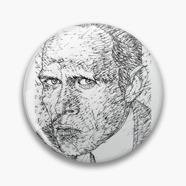 Item preview, DANIIL KHARMS black and white pencil portrait .1 designed and sold by lautir.