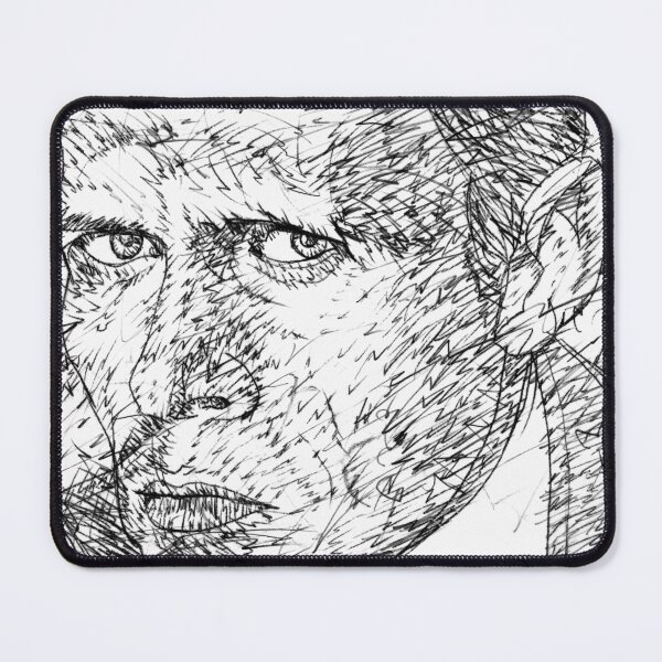 Item preview, DANIIL KHARMS black and white pencil portrait .1 designed and sold by lautir.