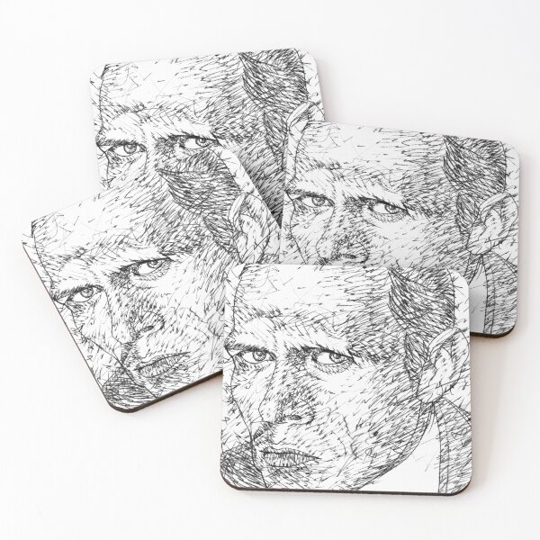 Item preview, DANIIL KHARMS black and white pencil portrait .1 designed and sold by lautir.