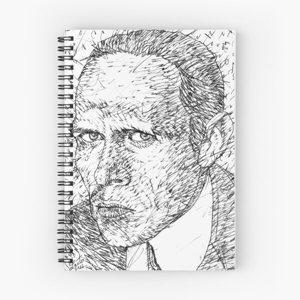 Item preview, DANIIL KHARMS black and white pencil portrait .1 designed and sold by lautir.
