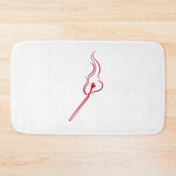 Item preview, love on fire, red heart match stick burning cute gift designed and sold by AnanasArt.