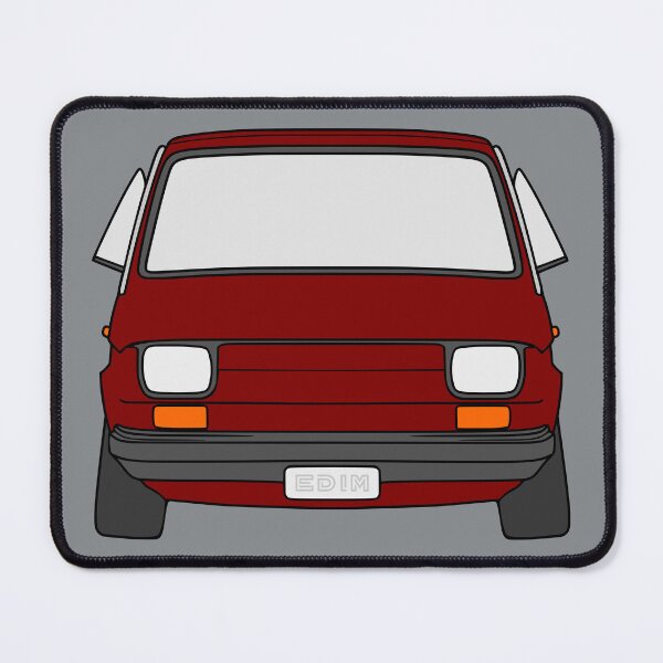 Item preview, Fiat 126 126P Polski Fiat Maluch burgundy color designed and sold by EdimDesign.