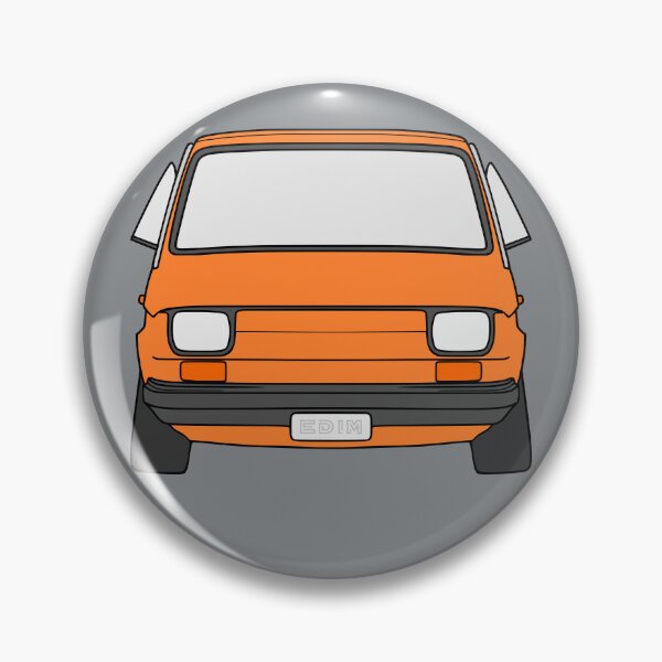 Item preview, Fiat 126 126P Polski Fiat Maluch orange color designed and sold by EdimDesign.