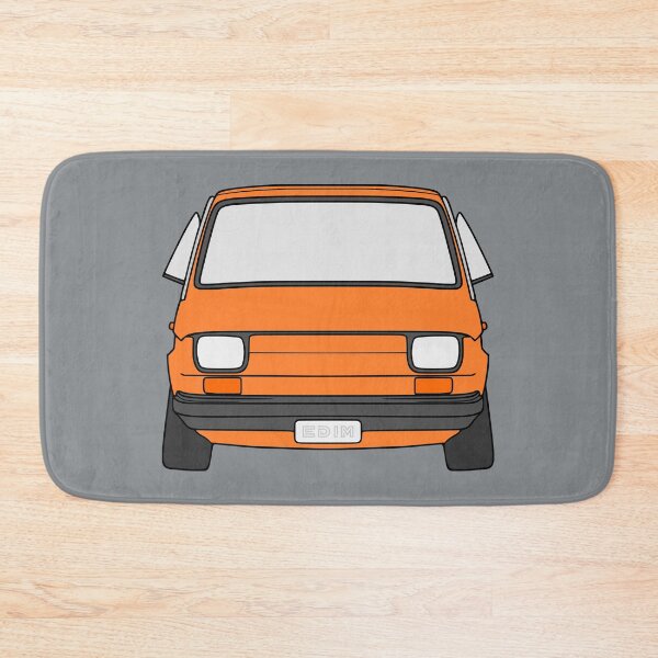 Artikelvorschau, Fiat 126 126P Polski Fiat Maluch orange Farbe entworfen und verkauft von EdimDesign.