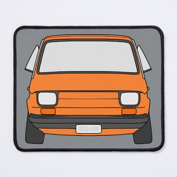 Item preview, Fiat 126 126P Polski Fiat Maluch orange color designed and sold by EdimDesign.