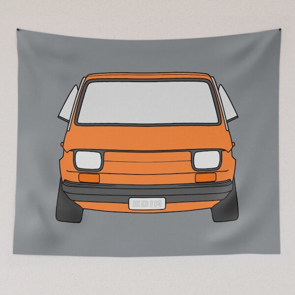 Artikelvorschau, Fiat 126 126P Polski Fiat Maluch orange Farbe entworfen und verkauft von EdimDesign.