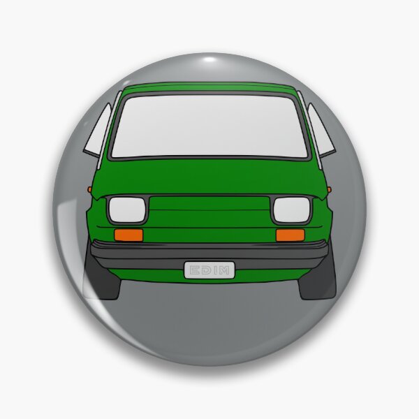 Maluch with Bambina caravan and green background | Sticker