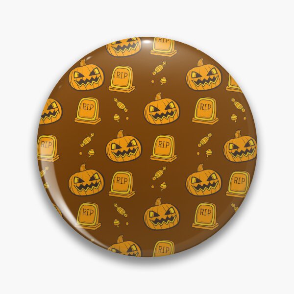 Artikelvorschau, Unglaubliches Muster aus orangefarbenen Kürbissen mit braunem Hintergrund, um den Geist des Herbstes immer bei sich zu tragen entworfen und verkauft von Patternschidos.