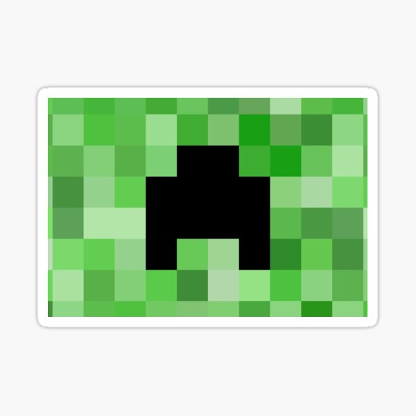 Minecraft Creeper Face Decal Sticker