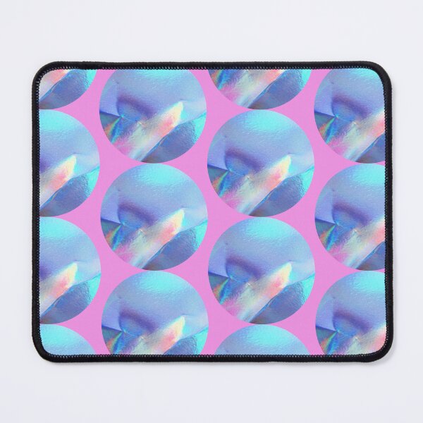 Item preview, Blue neon circle pattern | blue lilac metallic pattern designed and sold by lausn.