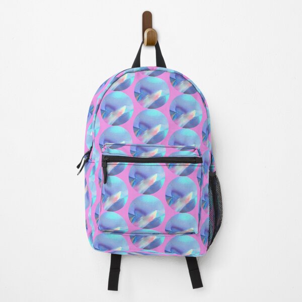 Item preview, Blue neon circle pattern | blue lilac metallic pattern designed and sold by lausn.