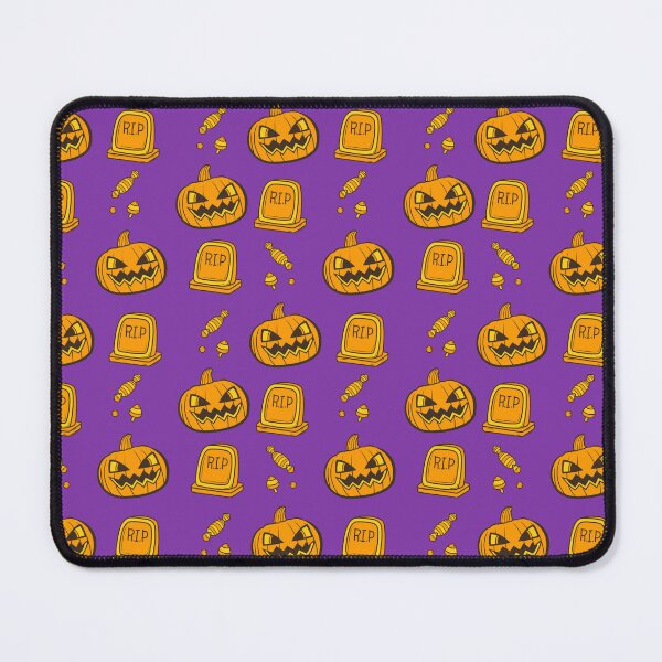 Item preview, Incredible pattern of orange pumpkins with purple to always carry the spirit of Autumn with you designed and sold by Patternschidos.