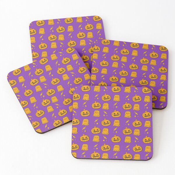 Item preview, Increible patron de calabazas anaranjadas con fondo morado para llevar el espiritu del Otoño siempre contigo designed and sold by Patternschidos.
