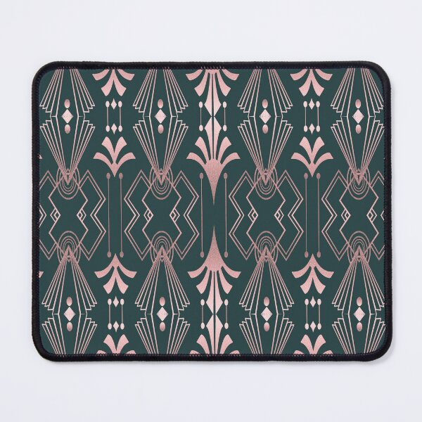 Item preview, Rose Gold And Green Art Deco Luxury Elegance designed and sold by artsandsoul.