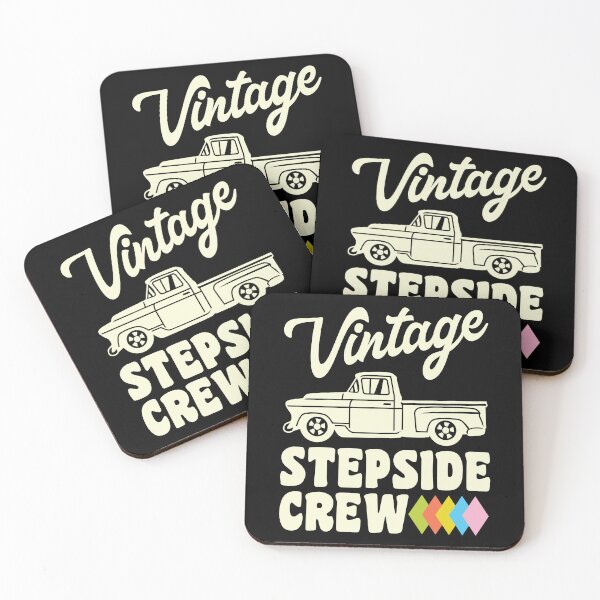 Item preview, Vintage Step Side Pickup Truck Stepside Crew Short Bed Trucks designed and sold by CharJens.