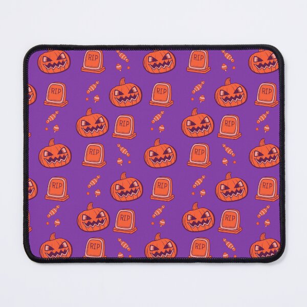 Item preview, Incredible pattern of orange pumpkins with purple to always carry the spirit of Autumn with you designed and sold by Patternschidos.