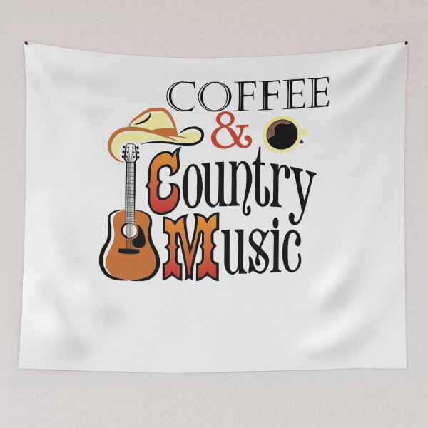 Item preview, Retro Coffee Country Music Guitar Secrets Best Women Men designed and sold by RyderBignoldArt.