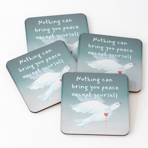 Item preview, Nothing can bring you peace except yourself. Ralph Waldo Emerson designed and sold by LifeWisdom.