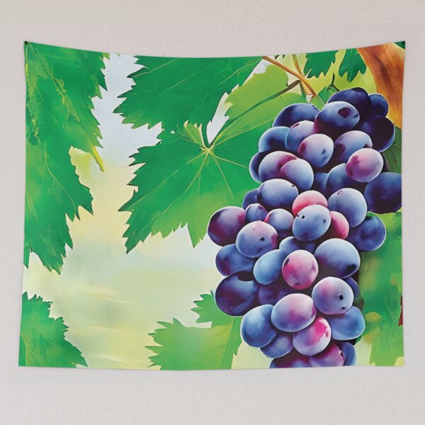 Item preview,  Hermosa imagen de uvas rojas de frutas Aporta una sensación fresca y acogedora a tu hogar. designed and sold by painter227.