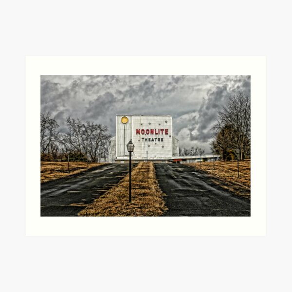Moonlite Drive-In Art Print