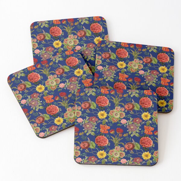 Artikelvorschau, Vintage Blumen und Rosen exotischen Sommergarten, botanische Muster, florale Illustration, Marine Vintage floral entworfen und verkauft von ZeinabTaha.