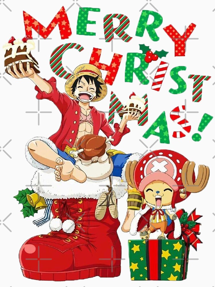 Merry Christmas From Luffy And Chopper In Santa Shoes One Piece shirt -  Kingteeshop