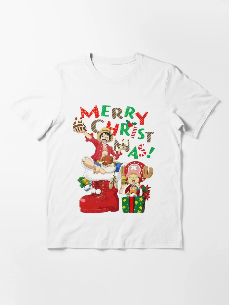 Merry Christmas From Luffy And Chopper In Santa Shoes One Piece shirt -  Kingteeshop