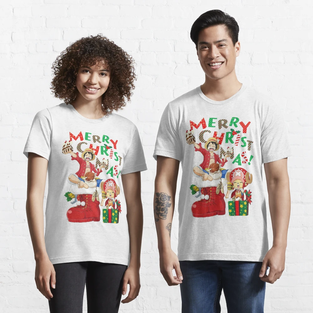 Merry Christmas From Luffy And Chopper One Piece Luffy And Chopper One Piece  Anime Unisex Sweatshirt - Teeruto