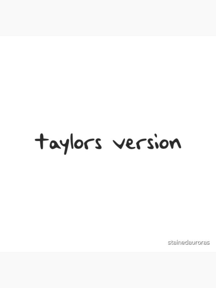 "(taylor's version) handwriting edition Taylor Swift" Poster for Sale