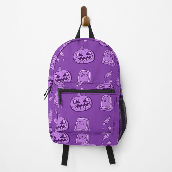Item preview, Incredible pattern of purple pumpkins with purple to always carry the spirit of Autumn with you designed and sold by Patternschidos.