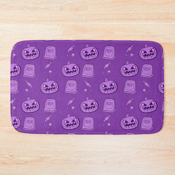 Item preview, Incredible pattern of purple pumpkins with purple to always carry the spirit of Autumn with you designed and sold by Patternschidos.