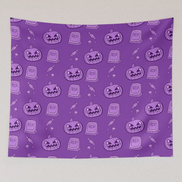Item preview, Increible patron de calabazas moradas con fondo morado para llevar el espiritu del Otoño siempre contigo designed and sold by Patternschidos.